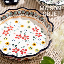 프라카 폴란드풍 도자기 프릴찬기 대, 플라워가든