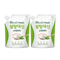 설탕대신 스테비아 대용량 에리스리톨 효소처리 설탕대체 1kg + 1kg (총 2kg), 2개