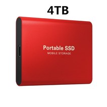 휴대용 SSD 500GB 1TB 외장 하드 드라이브 USB3.1 M.2 2TB 4TB 8TB 고속 16TB 디스크 노트북 PS4 용, 17 Red 4TB