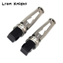 야마하 뒷좌석 동승자 발판 페그 페달 하강 키트 YZFR1 YZFR6 YZFR1M 오토바이 CNC 뒷풋페그 YZF R1 R1M R1S R6, Titanium