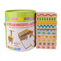 원목 컨스트럭션블럭 카프라 100P 나무쌓기 장난감