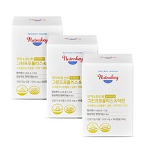 뉴트라키 면역 항산화 프리미엄 브라질 그린 프로폴리스&아연 500mg x 60캡슐 3set