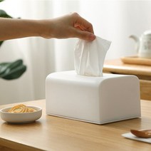 유저핏 북유럽 모던 인테리어 파스텔색 각티슈케이스 화이트색상, 1개, 1개