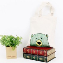 만들기자랑 민화 미니에코백/캔버스천가방/만들기재료/에코백/복, 민화미니에코백, 부엉이