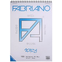파브리아노 SCHIZZI 슈찌 스케치북/크로키북 SP08 상단스프링 90g 420x594mm 60매 A2사이즈