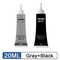 가죽쇼파수리 가죽리폼 소파수리 20ml 가죽 수리 젤 자동차 좌석 소파 스크래치 보완 컬러 리퍼브 크림 페, 13 Gry nd lck