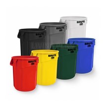 리빙플랜 러버메이드 벤티드 브루트 컨테이너 75L 만능용기 #2620, 회색