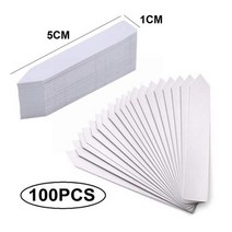 도로명주소판 건물주소 명패 100pcs 식물 태그 정원 식물 레이블 보육 마커 꽃 냄비 묘목 레이블 트레이 마크 도구 정원 액세서리, 작은 100 개 흰색