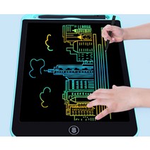 대형 LCD 패드 메모 보드 전자칠판 스마트 전자 메모장 그림 그리기 노트, 12인치 컬러 핑크