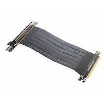 라이저카드 라이저 PCIE 3.0 고속 PC 그래픽 카드 PCI Express 케이블 익스텐더 16x GPU (수직 키트 ATX 섀시 포함), Only Black Cable_15CM