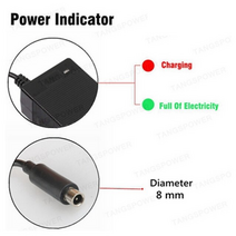 전기자전거충전기 전동스쿠터 일렉트릭킥보드 배터리 29.4v 3a 24v 25.2v 25.9v 29.4v 7 29.4v3a, 직류 8mm, 에게