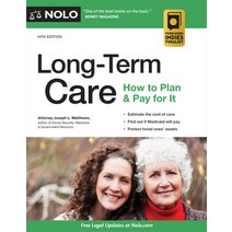 (영문도서) Long-Term Care: How to Plan & Pay for It Paperback, NOLO, English, 9781413330014