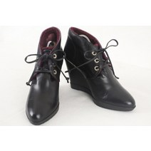 (4US CESARE PACIOTTI)체사레파치오티 블랙 레더 웨지 부츠(38/245±5mm)