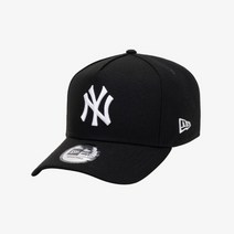 뉴에라 MLB 화이트 온 블랙 뉴욕 K프레임 볼캡 블랙 13583793