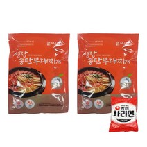 송탄 부대찌개 둘이서도 배부른 700g 2팩에 라면사리까지 얼큰한 국물요리 푸짐한양 집에서 간편히 먹는 칼칼한 부대찌개 펜션요리 집들이음식 홈파티 즉석식품