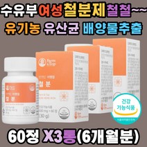 수유부 철분제 식물성 비헴철 유기농 과일16 x3ea 유산균 배양물 베리 흡수율 용이 체내 산소운반 혈액 에너지 헤모글로빈 생성 미강추출 베리7 임신 준비 초기 중기 후기 출산 여성 임산부 성장기 청소년 어린이