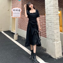 프렌치 블랙 앤 화이트 원피스