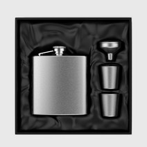 힙플라스크 휴대용 술통 술병 양주병 위스키병 위스키플라스크, 6oz, 1개