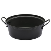 업소용 전골냄비 경질 국수냄비 알루미늄냄비, 냄비-블랙, 28cm
