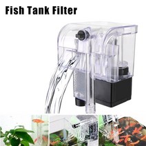 수조 필터 미니 수족관 물 펌프 물고기 탱크 산소 잠수정 정수기 외부 hang up filter