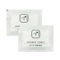 버블메이트 컴팩트 일회용 샤워타월 5개입