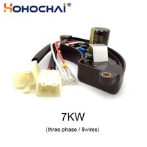 CQJY 7kw 가솔린 발전기 AVR 자동 전압 레귤레이터 단상 또는 삼상 6/8 전선 400V 470 미크로포맷 T107A, 02 T307A