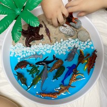 엄마표놀이 스몰월드 아이와집에서할수있는놀이 키트 한천가루 젤리 장난감 DIY KIT, 스몰월드 만들기 + 바닥용비닐