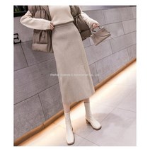 가을 겨울 40-50대 미시 여성 출근룩 커리어우먼 정장 오피스룩 에이치라인 울 모직 롱 스커트