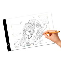라이트테이블 라이트패널 LED라이트패널, A5(무단디밍)+USB케이블
