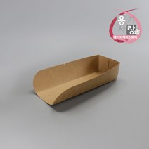 핫도그 트레이 접착형 크라프트 케이스 대 1500개