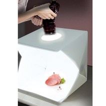 음식 사진 스튜디오 미니 촬영박스 조명 셀프 소품 사진상자 사진촬영 사진부스 소형 조명박스 포토상자, 중