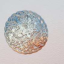 감성홈 한국 전통문양 곤룡포 실버 스몰 사이즈 메탈스티커 전자파차단스티커 한국디자인 한국기념품 전=ui78yuu, 감성º본품ºrr, 감성º본품ºrr