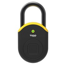 탭락 라이트 스마트 지문인식 자물쇠 옐로우, 1개