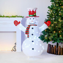 LED 폴딩 허그미 빨간모자 대형 눈사람(120cm) 장식품