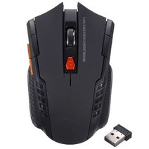 무선 레이저 게이밍 마우스 pc 게임용 노트북 용 2000dpi 2.4ghz 광 게이머 usb 수신기가있는 게임 드롭 mause, 검은 색