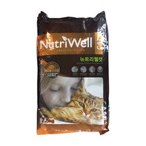 뉴트리웰 고양이 변냄새감소 사료 영양가높은 냥이살찌우기 전연령사료 푸들 에너지보충 기능성 체중관리, 7.5kg