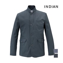 인디안 INDIAN 챠콜그레이 나일론 스판 홑겹 사파리__MITKAVM2401