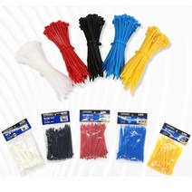 스마토 케이블타이 소포장 미니 100개단위 다양한색상 사이즈, 케이블타이(흑색), 미니 140mm(100개)118-0394