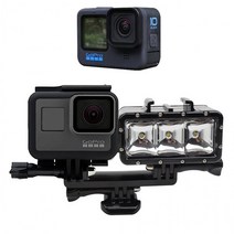 GOPRO10 호환 듀얼 어댑터 LED 조명 마이크 고프로10, 상세페이지 참조