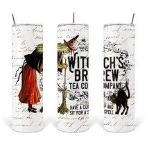 정품 텀블러 Oasisdream 크리스마스 마녀 고양이 스키니 887.2ml(30온스) 스테인리스 스틸 스트레이트 브루 진공 단열 여행용 커피 머그 뚜껑 빨대 포함 화이트 슬림 물