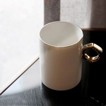 BELLE 벨르 골드링 너트링 머그 잔 400ml 8종 모음, 골드링 머그 400ml 그레이