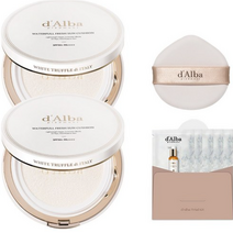 달바 워터풀 프레쉬 선쿠션 본품 25g x 2p sPF 50+ PA++++ + 세럼 클렌저 15ml 세트, 1세트