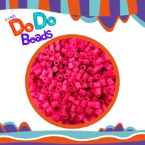 교구 미술놀이 만들기 어린이 공예 핑크 비즈 마젠타 학교 diy 비즈군번줄 향상