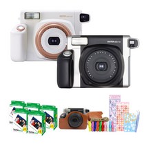 인스탁스 와이드300 폴라로이드+전용가방+필름100장+선물SET, 블랙+필름100장+선물SET, 투명케이스