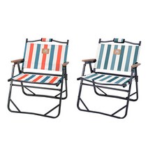 스노우라인- 로우 체어 /캠핑의자/캠핑체어, 스노우라인 로우 체어 (스트라이프 블루), 1개