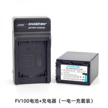 Sanger NP-FV100 소니 NEX-VG30 FDR-AX700 AX100E 카메라, FV100 배터리 + 충전기(1회 충전