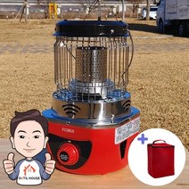 가스히터 부탄가스난로 난방기구 캠핑 미니 히터 휴대용 낚시 소형 차박 야외용 실외용, 레드