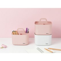 국산포르타 비타 적층형 소품수납함 아이보리 문구정리 수납 신박한 정리 아이방정리 스스로 정리 욕실 화장대 주방용품 깔끔수납 북유럽스타일 자취방 기숙사 원룸 집들이선물 화실 네일샾, 옐로우