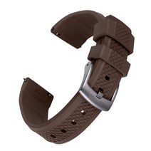 디자인 Summit 스마트 워치 밴드 FKM 고무 다이버 슬라이드 키퍼 퀵 릴리스 스트랩 20mm 22mm