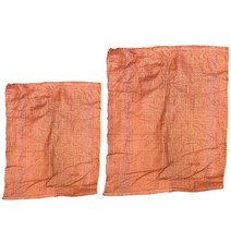 마대 포대 분리수거 구제 주머니 비료푸대 수입마대, 주황 마대자루(대형)67*90